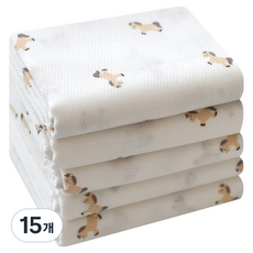 베이비앤아이 소프트 사각 천기저귀, 포니, 15개