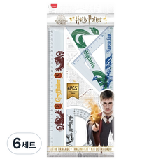 Maped 哈利波特 30cm 尺 + 量角器 4件組, 6套, 混合顏色