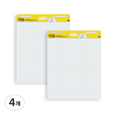 포스트잇 560 격자 이젤패드 63.5 x 76.2cm, 흰색, 30매, 4개