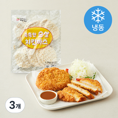 야미푸드 촉촉한 순살 치킨가스 10개입 (냉동), 1.3kg, 3개