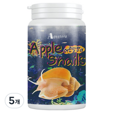 아쿠아테라 애플스네일 어린 달팽이 사료, 250g, 5개