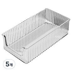 KODACHIEF 데스크정리함 3타입 10.2 x 5.7 x 20.2 cm, 투명, 5개