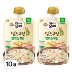 아이꼬야 맘스쿠킹 12개월부터, 혼합맛(닭백숙/진밥), 100g, 10개