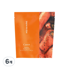 papa recipe 胡蘿蔔去角質棉片補充包, 35片, 6包