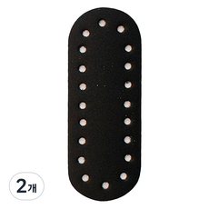 yarna 핸드폰백 가죽 바닥 4 x 10.5 cm, 블랙, 2개 블랙, 2개