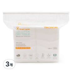 예꼬맘 시그니처 순면 아기 건티슈, 60g, 150매, 3개