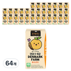덴마크 목장 유기농 배 도라지주스, 120ml, 64개