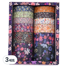 微笑的花紙膠帶組 12種組, style4, 3套