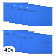 Madakkumi 掛式懸掛辦公用A4文件夾, 40個, 07 藍色