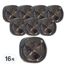 Button King 東大門鈕扣王 皺褶方形帶腳 2 鈕扣 18mm, 16個, 黑鎳