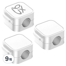 unboxing UBX 磁吸式免鑽孔迷你電線收納器, 9個, 白色