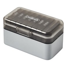 Imakara 雙層家庭藥盒 Y-7140 19.1 x 10.5 x 10.4cm 灰色, 1個
