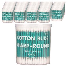 Urban Reeves 美容棉籤圓形+尖頭, 200入, 30個