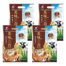 QUAKER 桂格 美味三合一麥片 濃郁巧克力 10包, 280g, 4袋