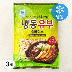 대림선 유부 슬라이스 (냉동), 1kg, 3개