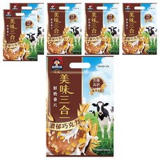 QUAKER 桂格 美味三合一麥片 濃郁巧克力 10包, 280g, 6袋