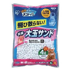 IRIS OHYAMA 愛麗思歐雅瑪 大玉脫臭貓砂 1.7kg, 4L, 1袋, IR-TIO-4L, 脫臭