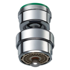 雙手萬能 萬向式觸控省水閥 氣泡型, 4.5 x 2.65 x 2.65cm, 銀色, 1個