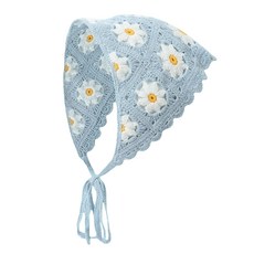 Afecto 可愛花朵三角頭巾