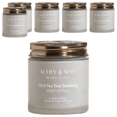 [비건뷰티] 마리엔메이 시카 티트리 수딩 워시오프팩 125g, 6개, 1개입