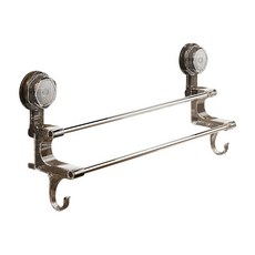 菓拉小舖 真空吸盤毛巾架, 1個, 透灰色