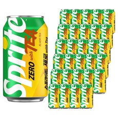 스프라이트 제로 사이다 with TEA, 48개, 350ml