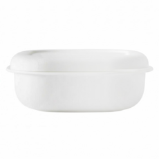 marna 冷凍微波米飯盒方型 180g 耐高溫140℃ 耐冷-20℃ 容量280ml 可用於盛裝米飯, 白色, 1個