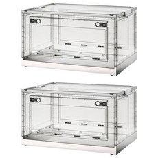 ONE HOUSE 五開門特大折疊收納箱 72L OH-Q250-A, 霜白, 2個