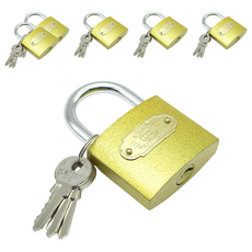 Kotech 一般掛鎖 + 鑰匙 3入, 6個