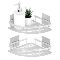 코멧 알루미늄 코너 욕실선반, 2개입