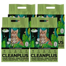 艾可 1.5mm極細豆腐貓砂 7L 環保 高效除臭 可沖馬桶, 綠茶, 4包