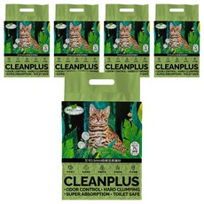 艾可 1.5mm極細豆腐貓砂 7L 高效除臭 可沖馬桶, 綠茶, 5包