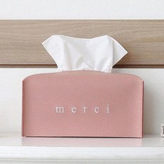 decotonik 簡約皮革字母面紙套, 粉色的