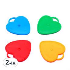 一套 4 個派對道具，用於固定情緒點氦氣球, 2組, 心