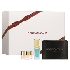 Dolce&Gabbana 唇部保養 紅絲絨禮盒 唇霜 + 唇油 + 手拿包, 1組