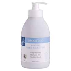 MOOGOO 天然初乳洗髮乳 添加牛奶蛋白成分 泡沫溫和細膩 深層清潔髒污 滋養頭皮與髮絲 純淨無添加 敏感肌適用, 500ml, 1瓶