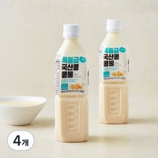 맑은물에 특등급 국산콩 콩물, 500ml, 4개
