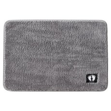 AHOYE 加厚直毛絨吸水地墊, 灰色
