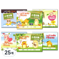 팬시토피아 캐릭터 스케치북 랜덤발송, 25매, 25개