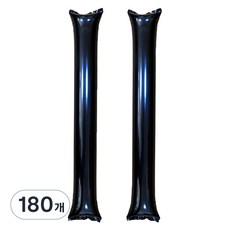 마켓감성 응원봉 풍선, 블랙, 180개