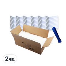 선우랜드 찌든때제거 매직스펀지 중형 100p + 집게 랜덤발송 세트, 2세트