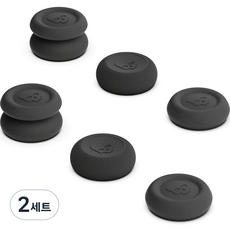 스컬앤코 스팀덱 스틱커버 세트, 블랙, 2세트