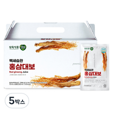 삼육 백세습관 홍삼대보, 5박스, 2.1L