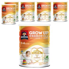 QUAKER 桂格 健康三益菌配方成長奶粉 1~4歲, 1500g, 6罐