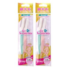 Lumina 露蜜 細密距安全修容刀 止滑柄2件組, 2組, 顏色隨機/無香味