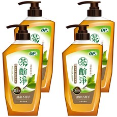 OP 茶酚淨洗潔精 清雅茶香, 1kg, 4瓶