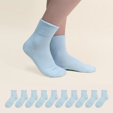 가나양말 여성용 무압박 단목 양말 10켤레 세트