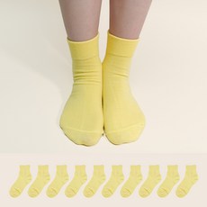 가나양말 여성용 무압박 단목 양말 10켤레 세트