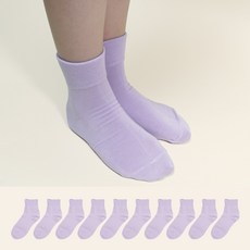 가나양말 여성용 무압박 단목 진짜 조이지 않고 흘러내리지 않는 릴렉스 양말 10켤레