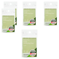 URBAN LEAVES 綠茶面部吸油紙, 70張, 韓國原裝, 添加綠茶精油, 5包